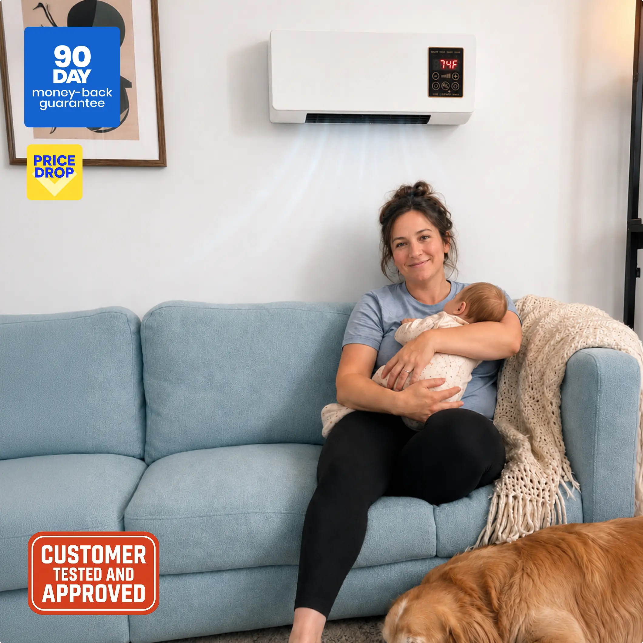 CoolCove product offer banner with room comfort unit